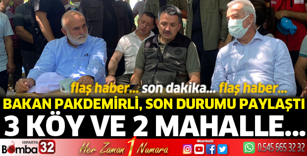 Bakan Pakdemirli son durumu paylaştı
