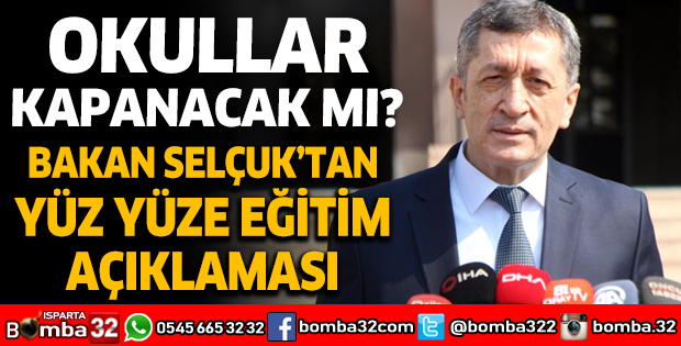 Bakan Selçuk'dan yüz yüze eğitim açıklaması