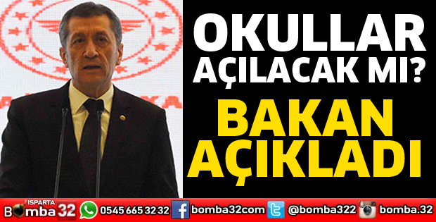 BAKAN SELÇUK'TAN YÜZ YÜZE EĞİTİM AÇIKLAMASI