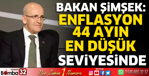 Bakan Şimşek: Enflasyon geriledi