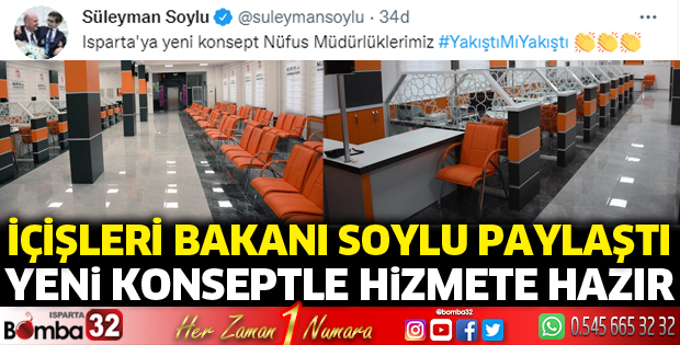 Bakan Soylu'dan Isparta paylaşımı