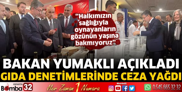 Bakan Yumaklı Açıkladı: Gıda Denetimlerinde Ceza Yağdı
