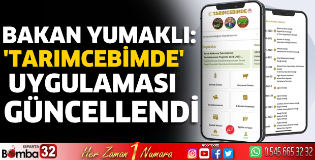 Bakan Yumaklı: 'TarımCebimde' uygulaması güncellendi