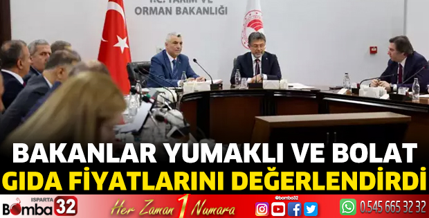 Bakanlar Yumaklı ve Bolat, gıda fiyatlarını değerlendirdi