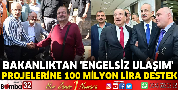 Bakanlıktan 'engelsiz ulaşım' projelerine 100 milyon lira destek