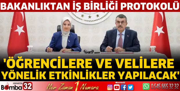 Bakanlıktan iş birliği protokolü