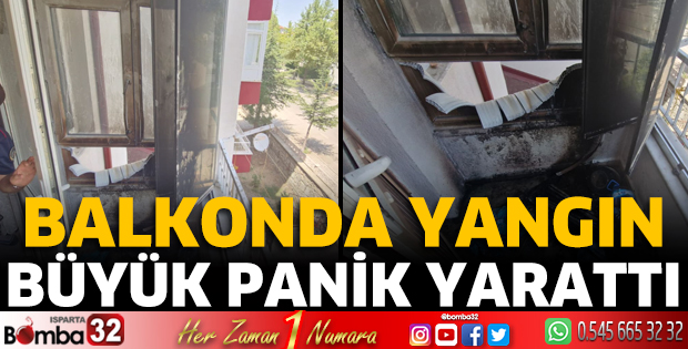 Balkonda yangın 