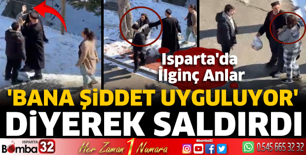'Bana şiddet uyguluyor' diyerek saldırdı