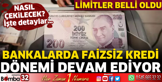 Bankalarda faizsiz kredi dönemi