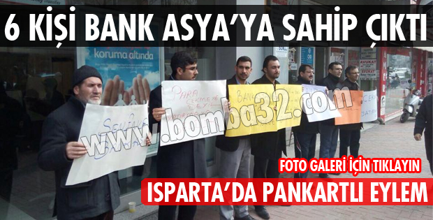 BANKASYA ŞUBESİ ÖNÜNDE 6 KİŞİLİK EYLEM