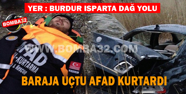 Baraja uçtu  AFAD kurtardı