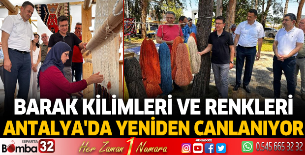 Barak kilimleri ve renkleri Antalya'da yeniden canlanıyor