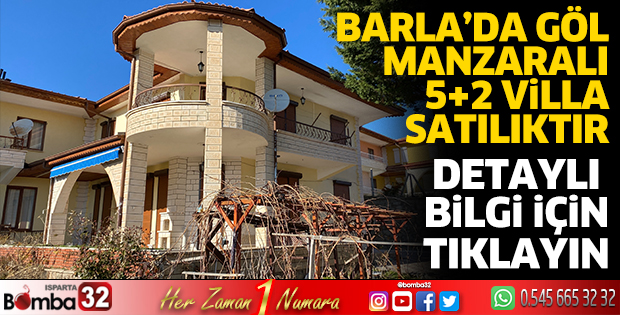 Barla'da satılık villa