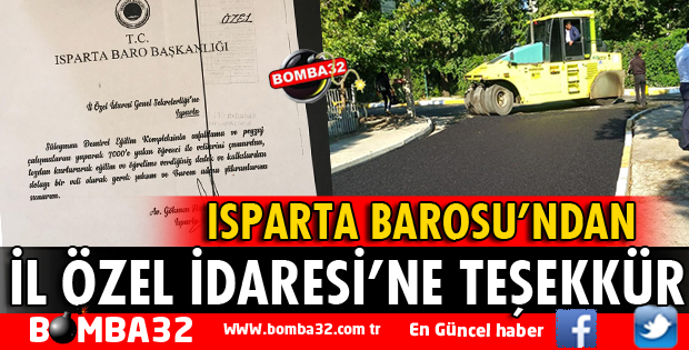 BARO BAŞKANI GÖKMENOĞLU'NDAN İL ÖZEL İDAREYE TEŞEKKÜR