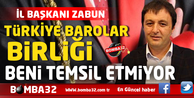 BAROLAR BİRLİĞİ BENİ TEMSİL ETMİYOR! 