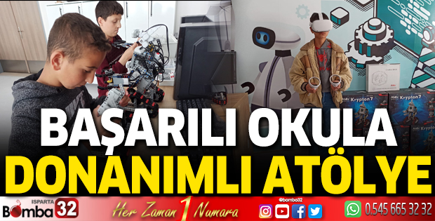 Başarılı okula donanımlı atölye 