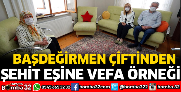 BAŞDEĞİRMEN ÇİFTİNDEN ŞEHİT EŞİNE VEFA ÖRNEĞİ