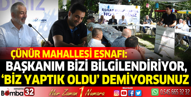 Başdeğirmen Çünür Mahallesi esnafıyla buluştu