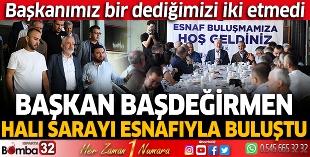 Başdeğirmen Halı Sarayı esnafıyla buluştu