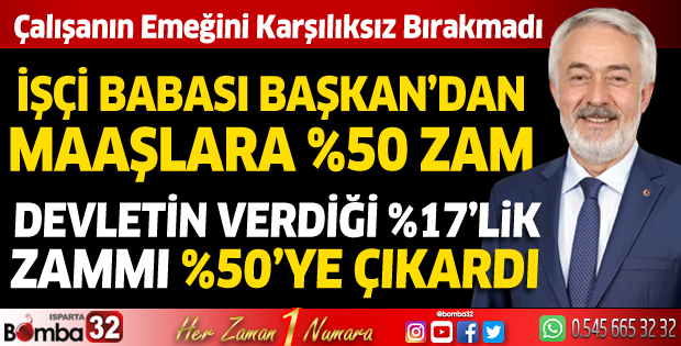 Başdeğirmen işçinin alın terini karşılıksız bırakmadı: Yüzde 50 zam yaptı
