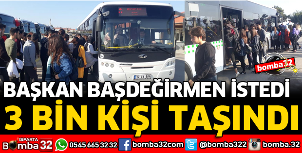 BAŞDEĞİRMEN İSTEDİ 3 BİN KİŞİ GÖLCÜK'E GÖTÜRÜLDÜ