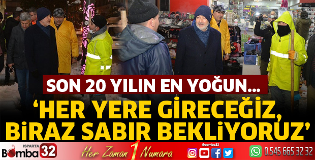 Başdeğirmen kar yağışı ile ilgili konuştu