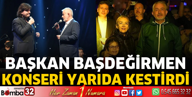 Başdeğirmen konseri yarıda kestirdi