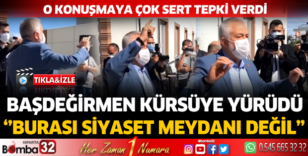 Başdeğirmen kürsüye yürüdü: Burası siyaset meydanı değil
