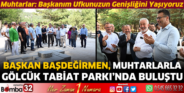 Başdeğirmen muhtarlarla Gölcük Tabiat Parkı’nda buluştu