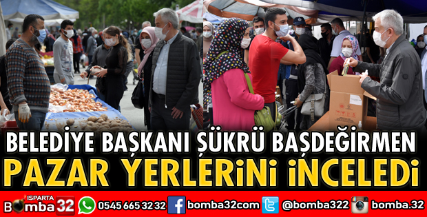 Başdeğirmen pazaryerlerinde incelemelerde bulundu