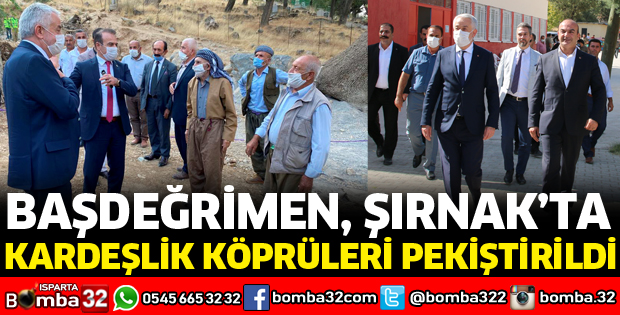 BAŞDEĞİRMEN ŞIRNAK'TA BELEDİYELERİ ZİYARET EDİYOR