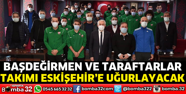 Başdeğirmen ve taraftarlar takımı uğurlayacak