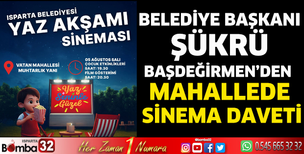 Başdeğirmen’den Mahallede Sinema Daveti