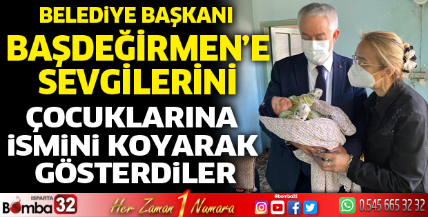Başdeğirmen’e sevgilerini çocuklarına ismini koyarak gösterdiler