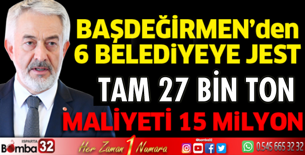 Başdeğirmen'den 6 belediyeye jest