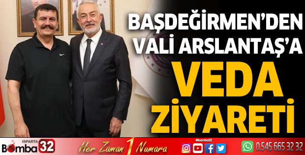 Başdeğirmen'den Vali Arslantaş'a veda ziyareti