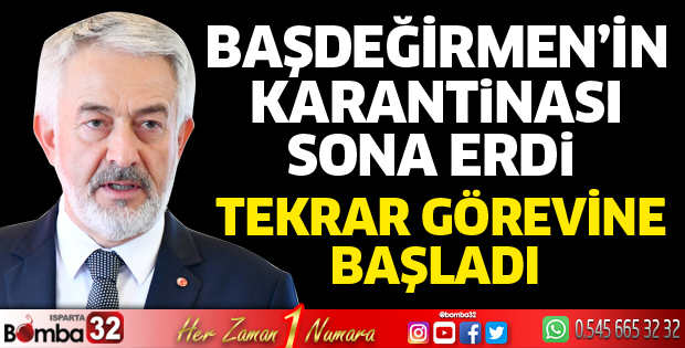 Başdeğirmen'in karantinası sona erdi