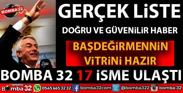 BAŞDEĞİRMENİN MECLİS ÜYESİ LİSTESİNE BOMBA 32 ULAŞTI