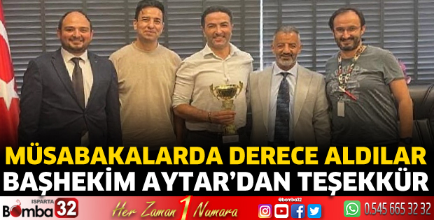 Başhekim Aytar’dan teşekkür