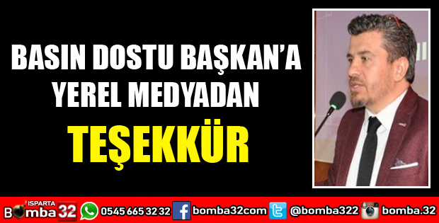 BASIN DOSTU BAŞKAN’A YEREL MEDYADAN TEŞEKKÜR