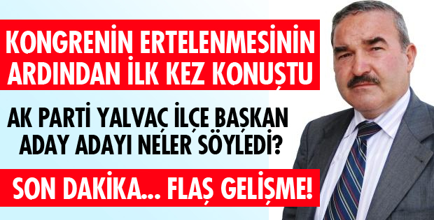 BAŞKAN ADAYI İLK KEZ KONUŞTU!