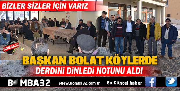 BAŞKAN ALİ  BOLAT KÖYLERDE 