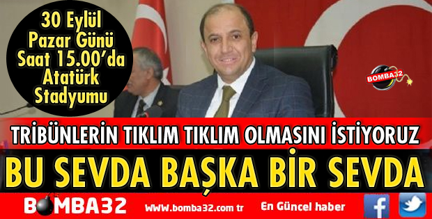 BAŞKAN ALİ BOLAT'TAN MAÇA DAVET