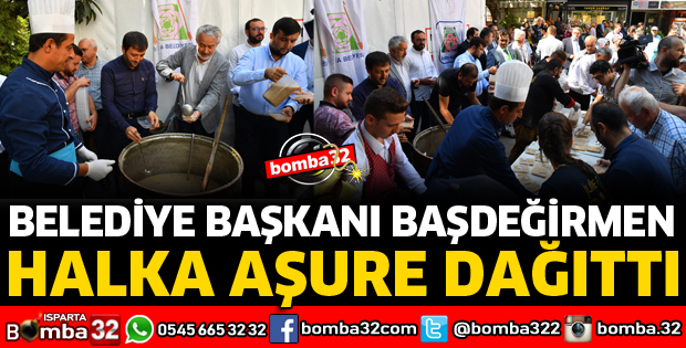 BAŞKAN BAŞDEĞİRMEN AŞURE DAĞITTI
