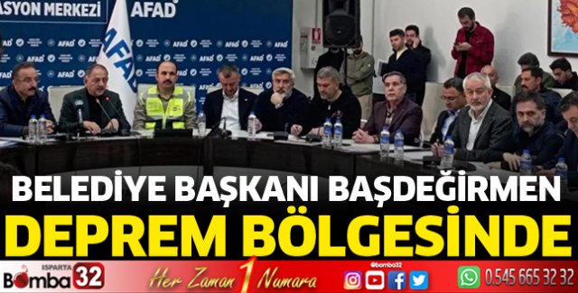 Başkan Başdeğirmen deprem bölgesinde