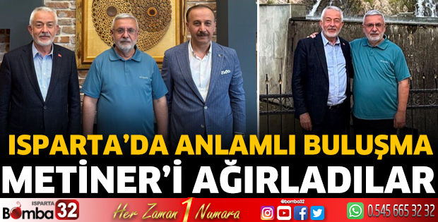 Başkan Başdeğirmen, Mehmet Metiner’i Isparta’da ağırladı