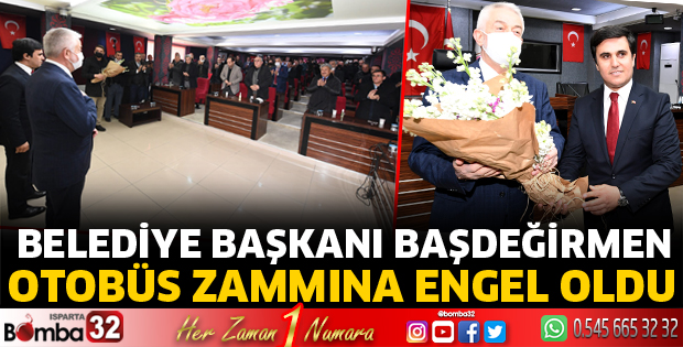 Başkan Başdeğirmen otobüs zammına engel oldu