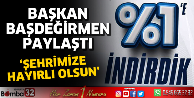 Başkan Başdeğirmen paylaştı