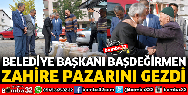 BAŞKAN BAŞDEĞİRMEN ZAHİRE PAZARINI GEZDİ