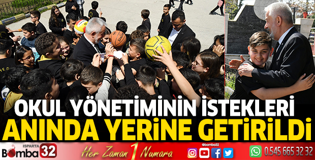 Başkan Başdeğirmen’den Nazmiye Demirel Ortaokulu’na ziyaret